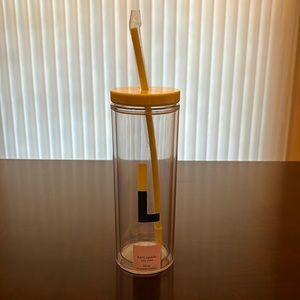 Kate Spade “L” initial insulated tumbler (20oz)